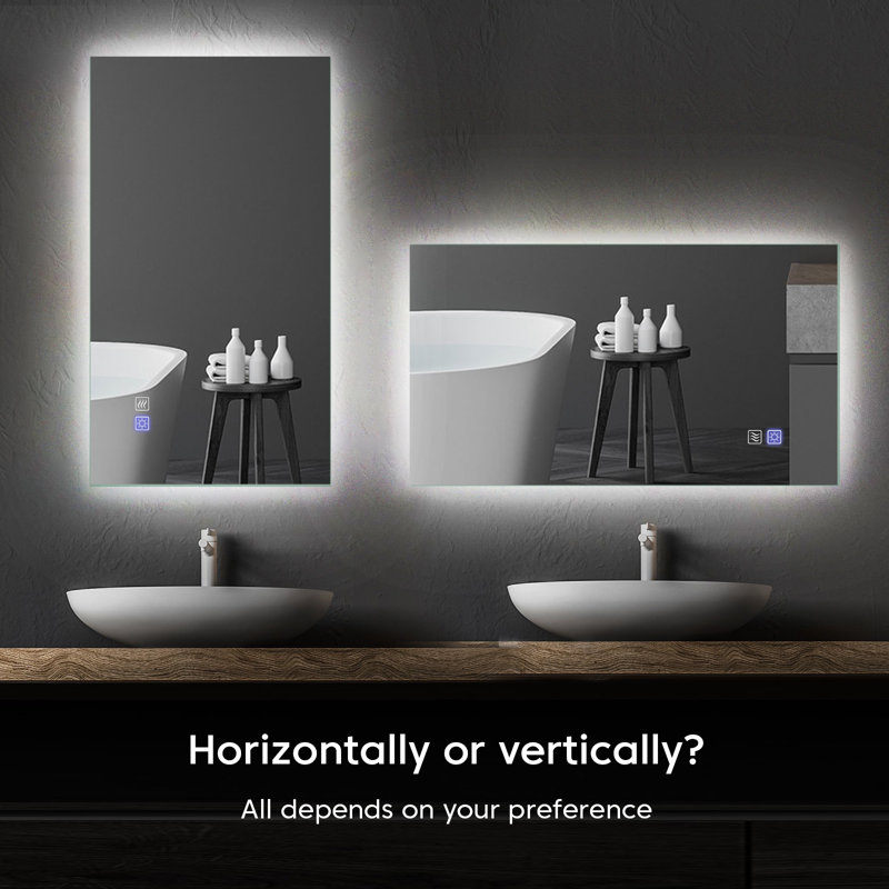 Miroir de salle de bain Caellum, H 71,93 po x l 35,98 po