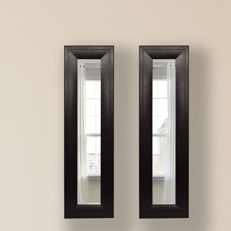 Ensemble de miroirs rustiques 4 pièces N Miami, H 21,75 po x l 9,75 po
