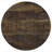 Natural and Black Drum Base Accent Table