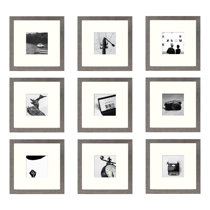 Black Gallery Wall Picture Frame 11x14 Matted for 8x10 Pictures Photos, Artworks, Prints (Set of 6) Latitude Run
