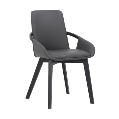 Chaise avec accoudoirs en lin Allis
