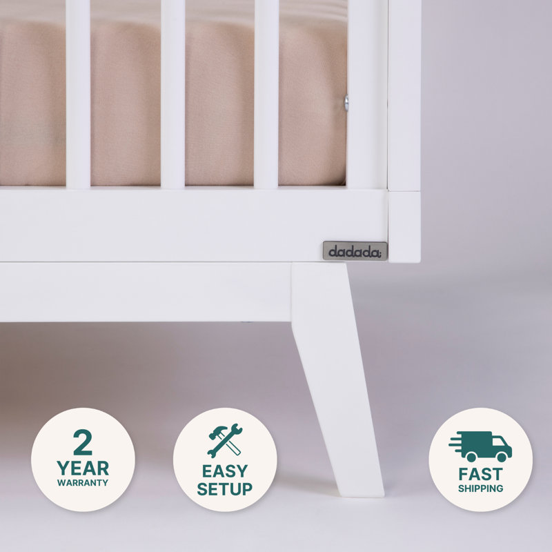 Soho 3-in-1 Convertible Crib, White