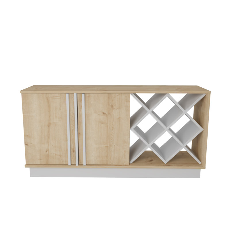 Ivonn 148cm W Sideboard, Brown/White