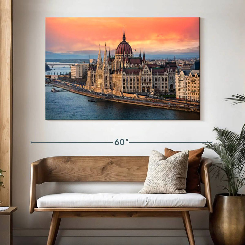 Nicci Hungarian Parliament In Budapest, 34" H x 51" W