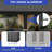 12X18FT Hardtop Gazebo Double Roof Canopy Galvanized Iron Aluminum-110957394