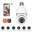 Caméra de sécurité à ampoule, inclinaison 355 °, 90 °, WiFi, étanche IP66, vision nocturne, audio bidirectionnel, zoom 4X, intérieur extérieur, blanc