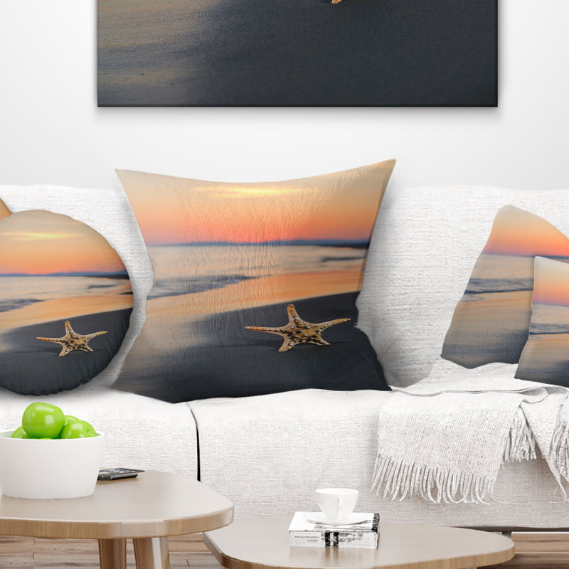 Coussin Beach and Shore, 18 po x 18 po, Coussin décoratif