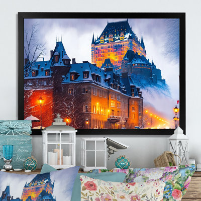 «Chateau Frontenac in Winter II», reproduction sur toile