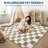 Runner Rug - Machine Washable, Non-Slip, Stain-Resistant Checkerboard Plush Carpet for Hallways, Entryways, Bedrooms (Navy Blue)-681987330