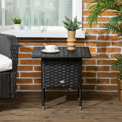 Square Outdoor Side Table - 50 cm W 50 cm D