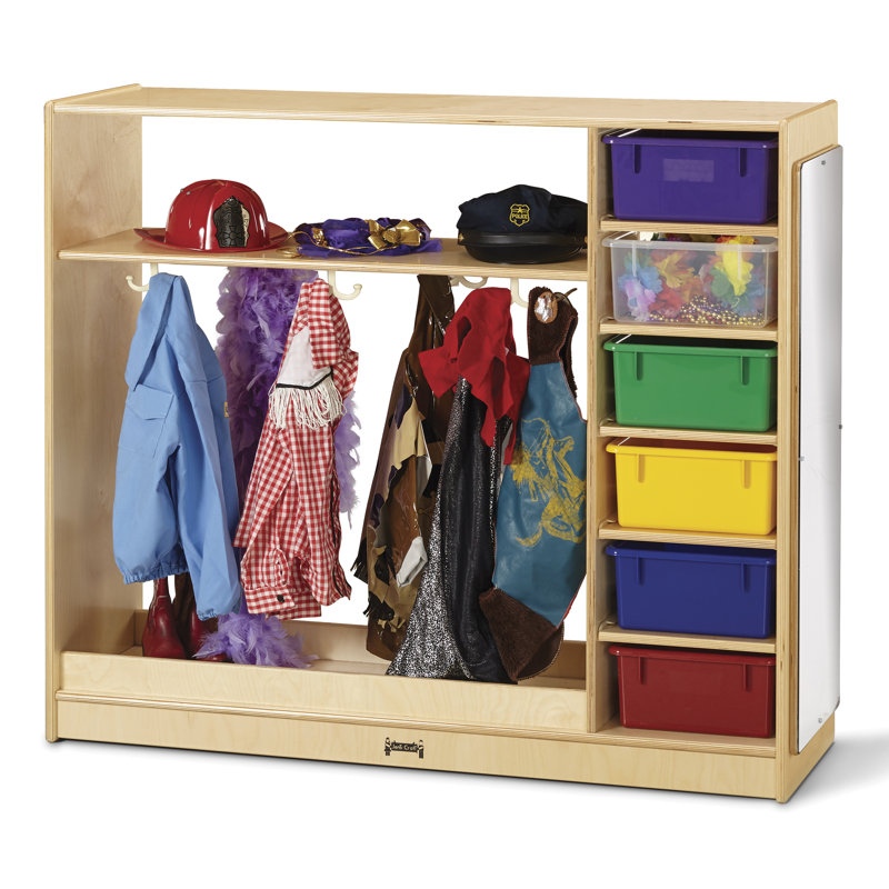 Jonti-Craft® Double Sided 6 Compartment Dress-Up Centre with Bins