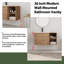 Meuble-lavabo simple 36 po avec comptoir en céramique 36 po-2093406973