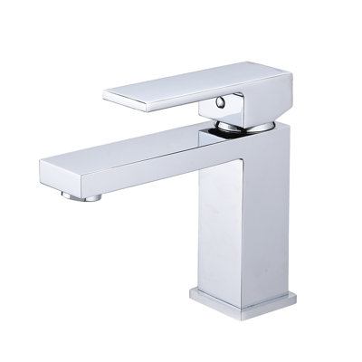 Single-Hole Single-handle Bathroom Faucet with Drain Assembly