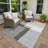Machine Washable Indoor/Outdoor Chantille ACN2400 Abstract Rug-277697484