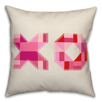 No Pattern And Not Solid Color Reversible Throw Pillow