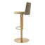 Bergamyer Swivel Upholstered Adjustable Height Counter Stool with Metal Frame-1883089568