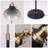 HonoDing 58" Black Floor Lamp,No Bulb