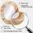 Orange And Beige Unbounded Imagination III - Abstract Oval Decorative Mirror On Metal-1563721909