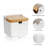 Ceramic Condiment Jar Spice Container with Spoon & Tray