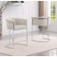 Tabouret de bar et chaises à hauteur comptoir avec revêtement en tissu Boucle et base chromée-265404817-265404780-204015074