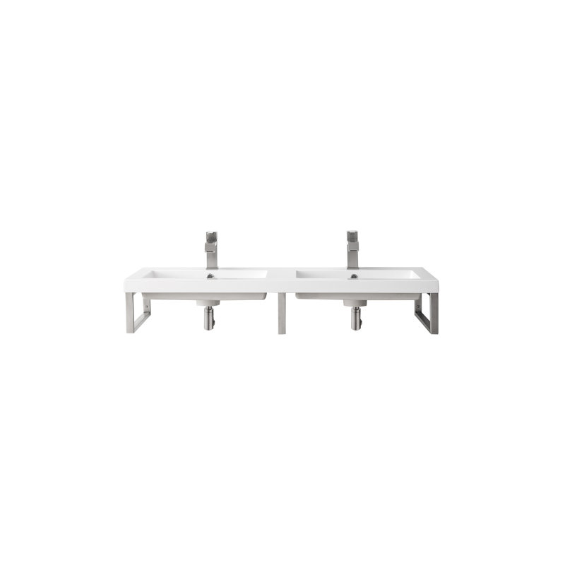 Boston 48'' W Double Vanity, Brushed Nickel