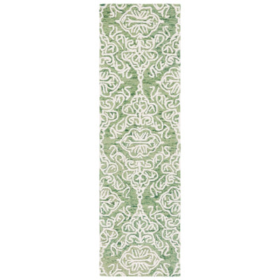 Anjaliyah Hand Tufted Wool Damask Rug