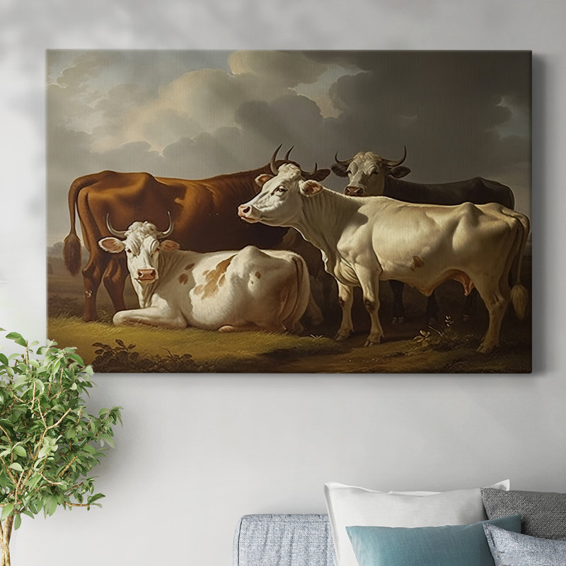 ANIMAL LVI - Toile tendue avec châssis Premium - Prêt à être accroché, H 24 po x l 36 po