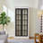 Freestanding Glass Door Pantry, Farmhouse Style Display Cabinets, Curio Cabinet With Lattice Window For Hallways, Livingroom Kitchen & Office-45463723