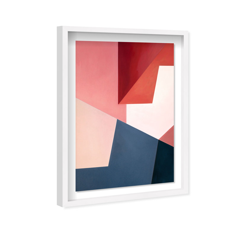 Aleranto Shadowbox Abstract Print by Oliver Gal, Black Frame, 10 x 15, 46.5"H x 31.5"W, White Frame