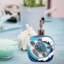 Resin Nautical Ocean Sea Turtle Wave Soap Pump Dispenser Refillable Liquid Soap and Lotion Bottle for Marine Life Lovers