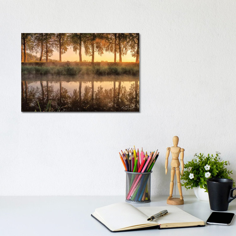 Sunrise In The Netherlands by Martin Podt - Wrapped Canvas Print, 20.32 cm H x 30.48 cm W