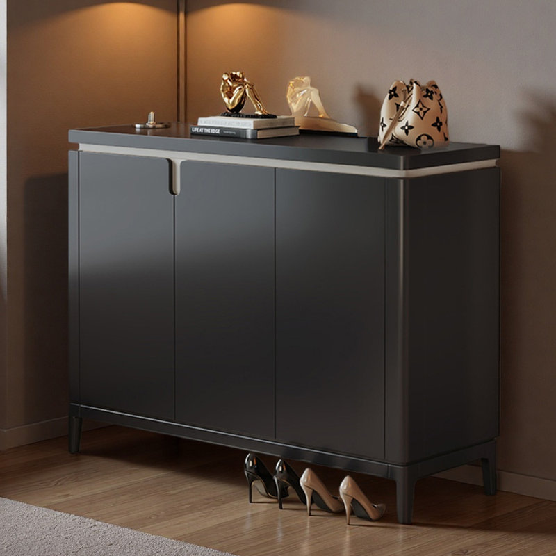 Rangement à chaussures noir Luxury Style,  H 38,58 po x l 47,24 po x P 13,78 po