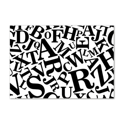 Alphabet - Wrapped Canvas Print
