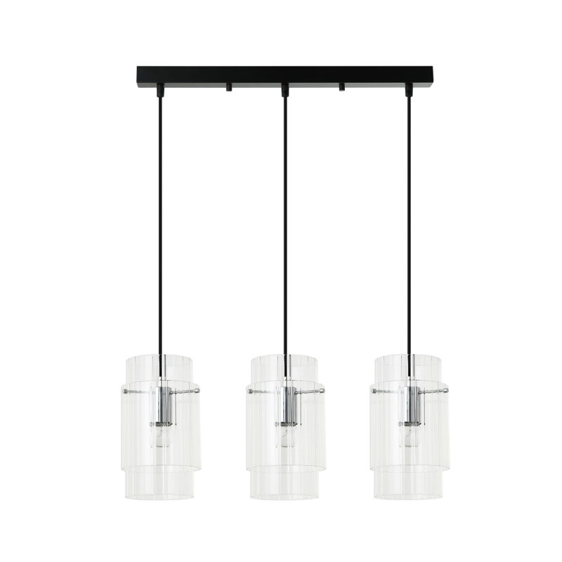 Argan 3 - Light Black Cylinder Pendant