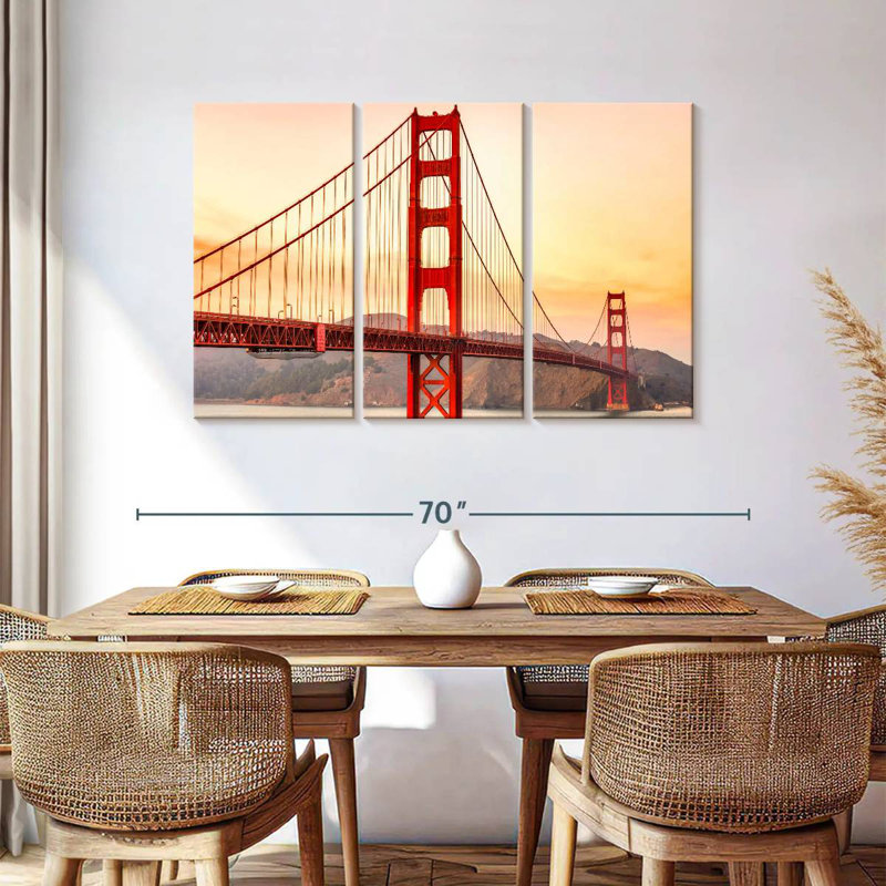 Lilie Golden Gate Bridge Structure, 36" H x 57" W