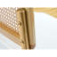Ensemble de 2 chaises de salle à manger en rotin sans accoudoirs, chaises de cuisine rembourrées en molleton doux avec dossier tissé et pieds robustes en métal doré - sièges peu encombrants pour la salle à manger, coin repas et restaurant, blanc-1146006674