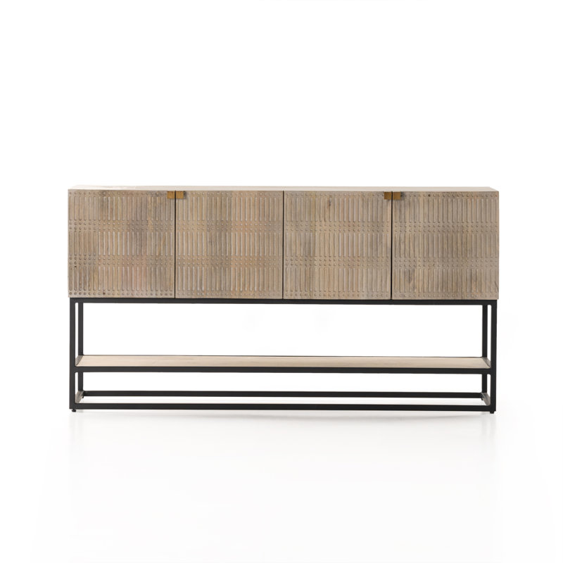 Kelby 56'' W Solid Wood Console Table, Natural
