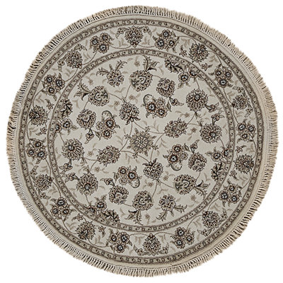 Handmade Silk and Wool Area Rug