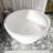 52.7" W Freestanding Solid Surface Soaking Bathtub In Matte White