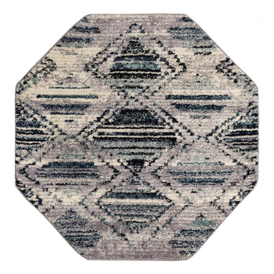 Tapis bleu / gris Jaxson