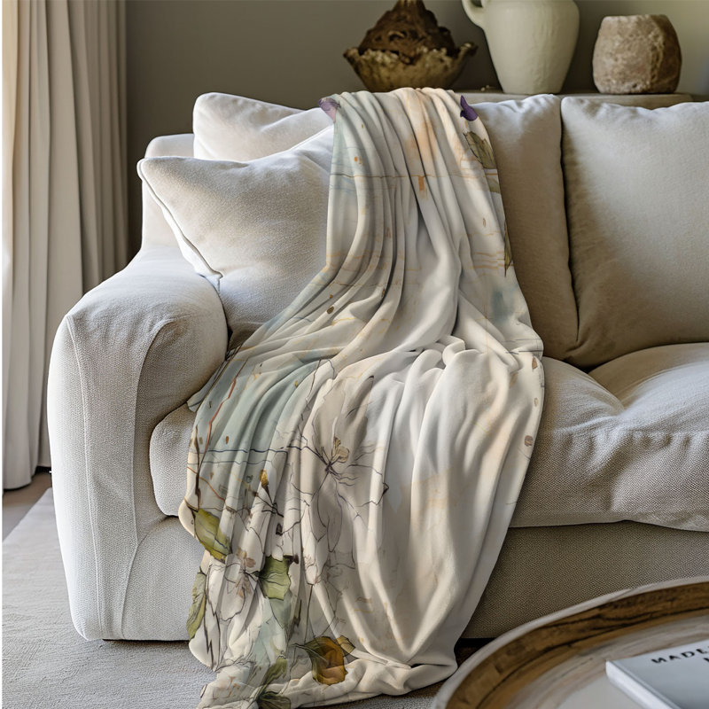 Dried Memories - Couverture sherpa de qualité supérieure 1 pièce, Grand lit