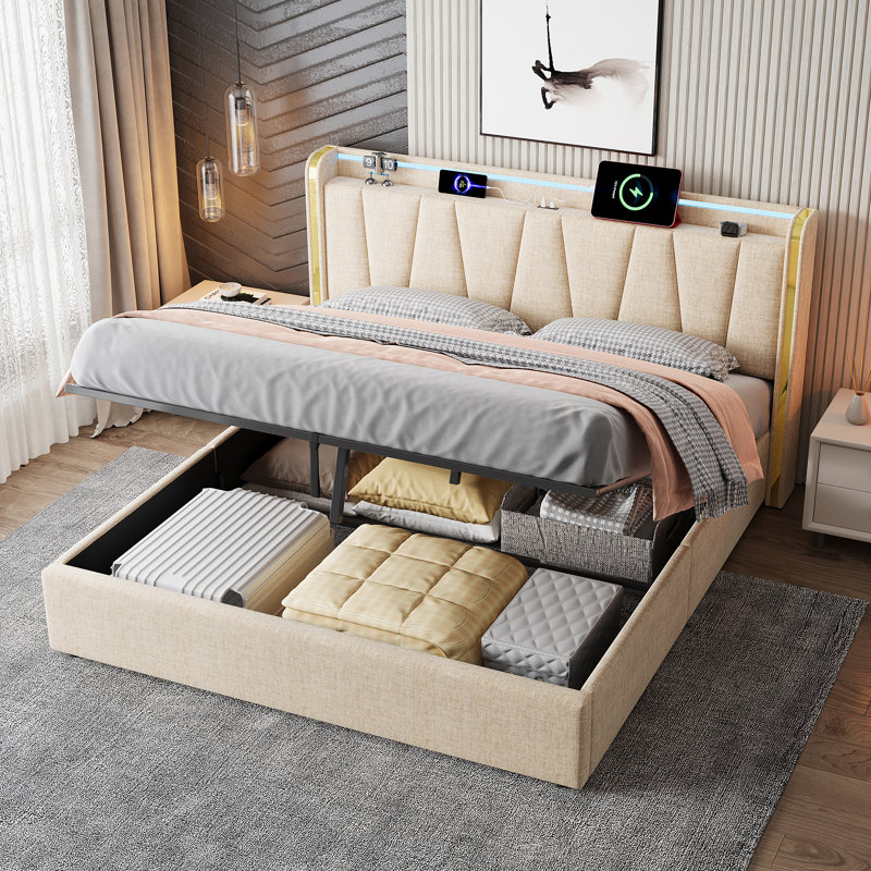 Ottoman Storage Bed, Kingsize (5')