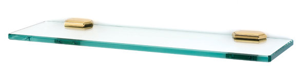 Nicole Wall Shelf, Polished Brass, 24" W x 5.125" D
