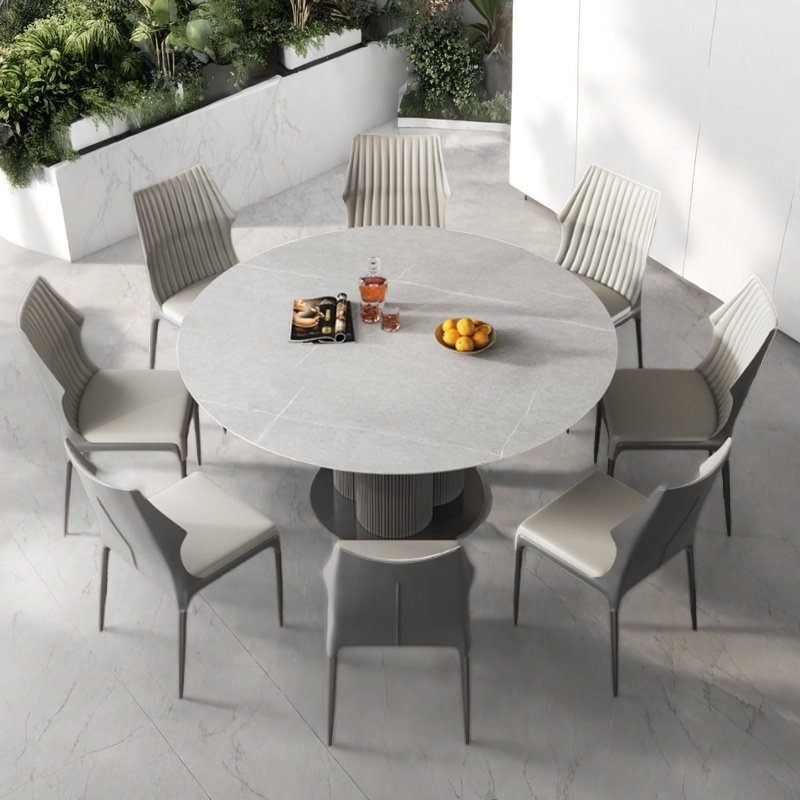 Table et chaise de salle à manger moderne haut de gamme, H 29,9 po x L 62,9 po x l 62,9 po