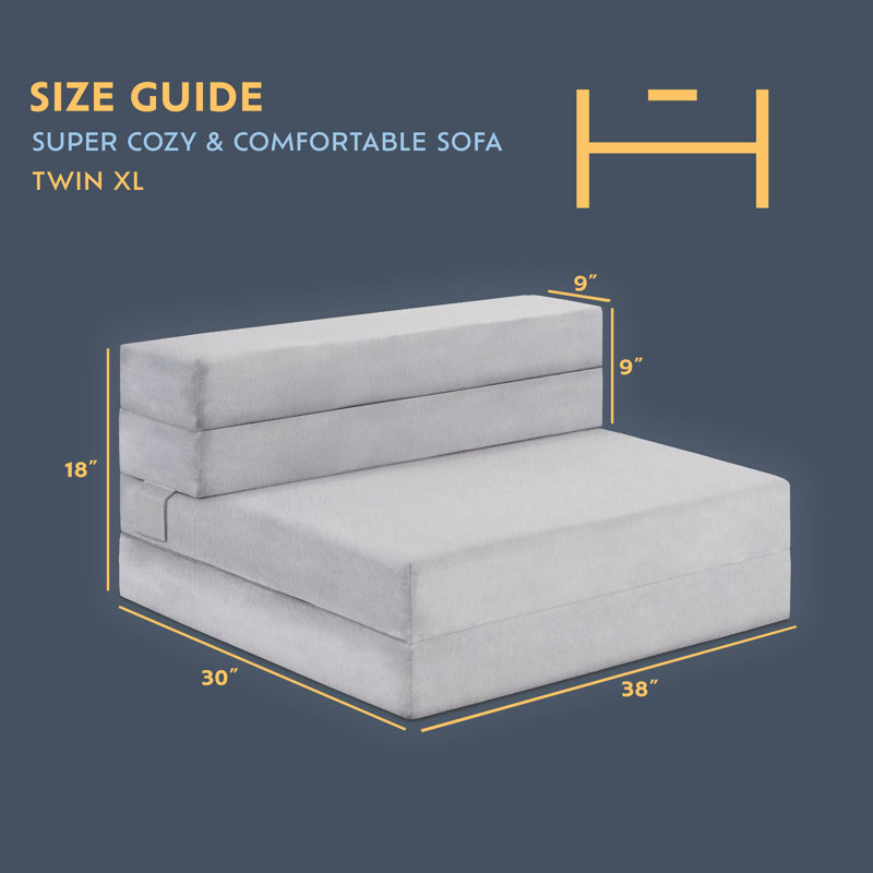Savla 4.5'' Firm Memory Foam Mattress, Extra-Long Twin