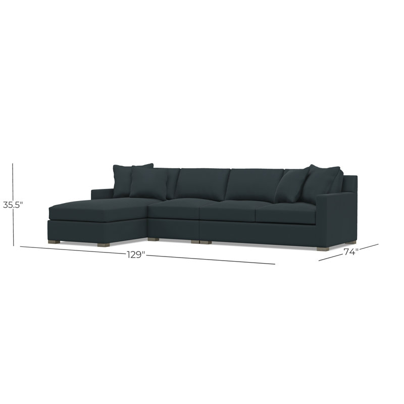 Kelsey Fabric 3 Pc Sectional, 5553-034