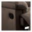 Fauteuil inclinable en tissu tissé brun clair Arcadia - Fauteuil inclinable rembourré confortable-855172029