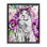 Art mural sur toile flottant noir "Kitty Parmi les Fleurs" par Chelsea Goodrich