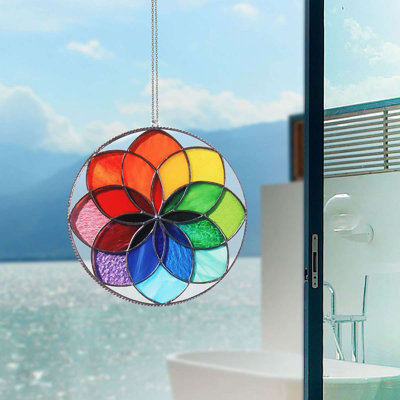 Ayiana Rainbow Flower Window Panel