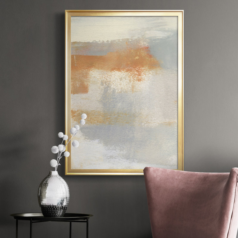 Amistie I - reproduction d'art sur toile, H 36,5 po x l 26,5 po x P 1 po, Cadre doré